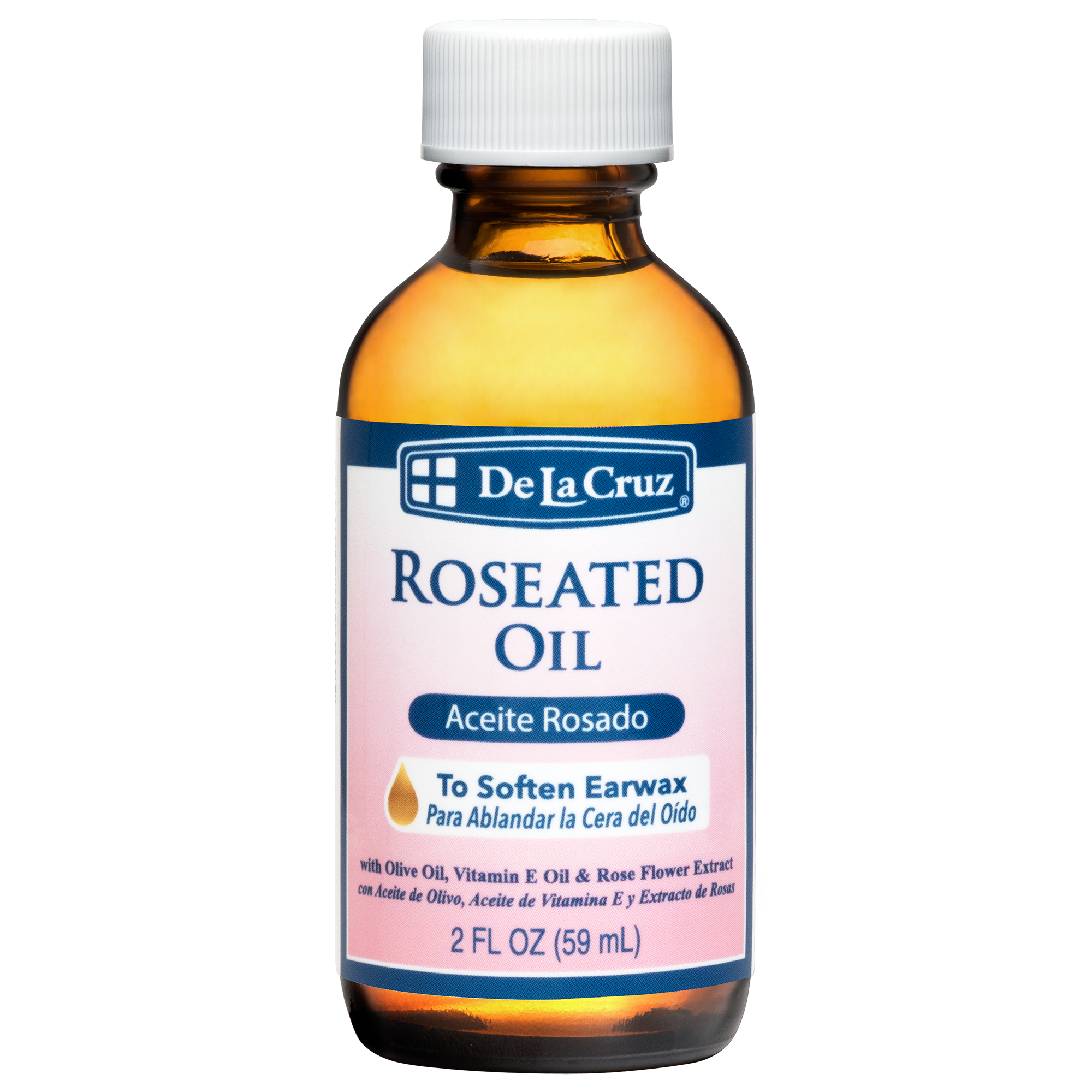 De La Cruz® Roseated Oil Earwax Softener 2 FL. OZ. (59 mL) – DLC