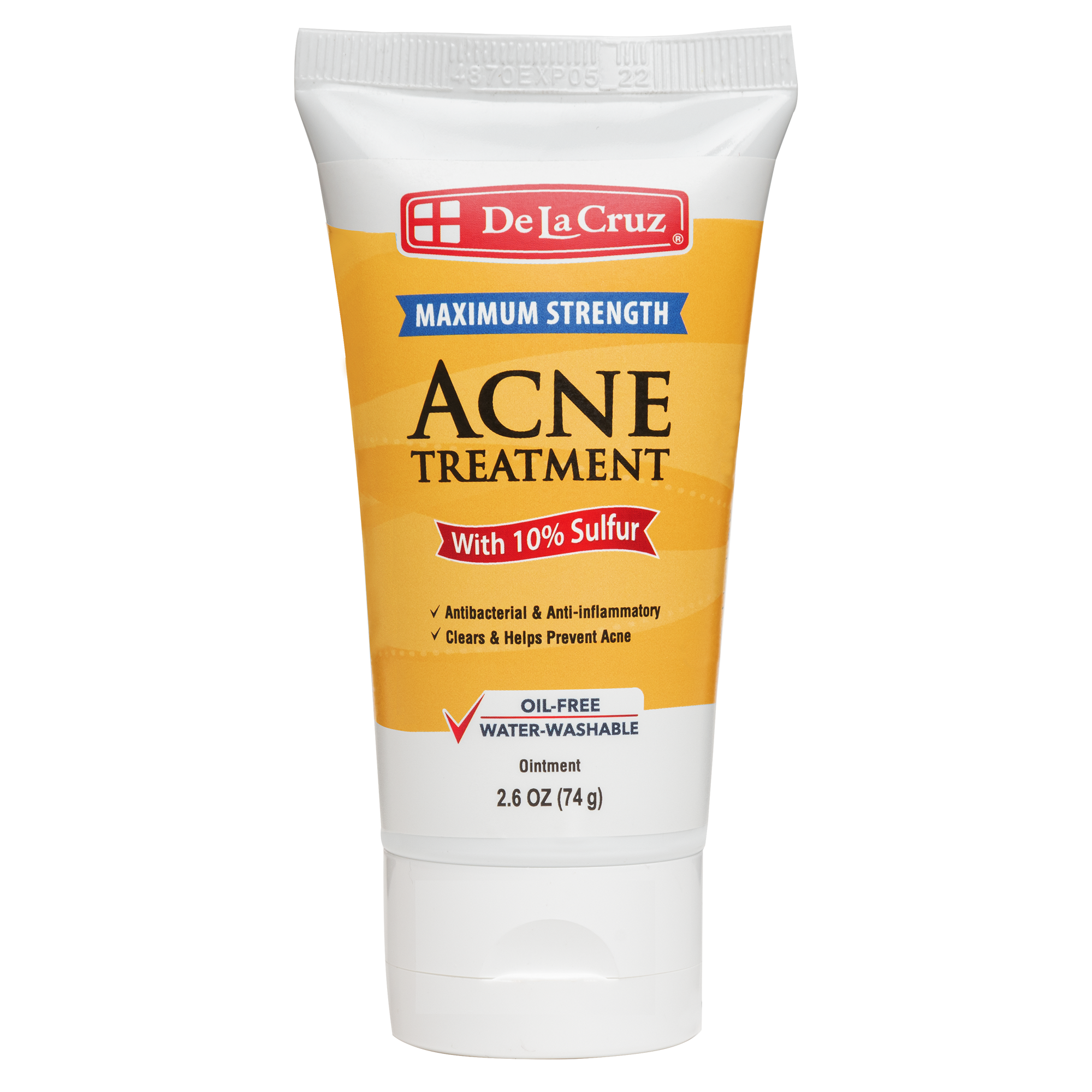 De La Cruz® Acne Treatment Maximum Strength with 10% Sulfur 2.6 OZ