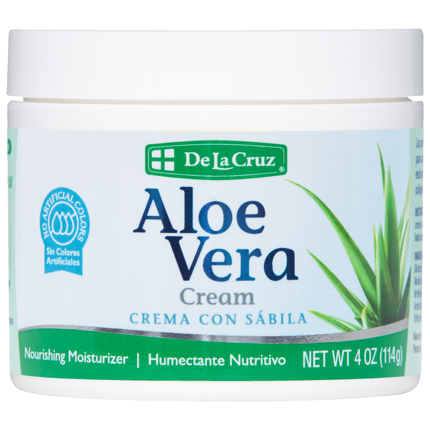 De La Cruz® Aloe Vera Cream 4 OZ. (114 g) – DLC Labs Store