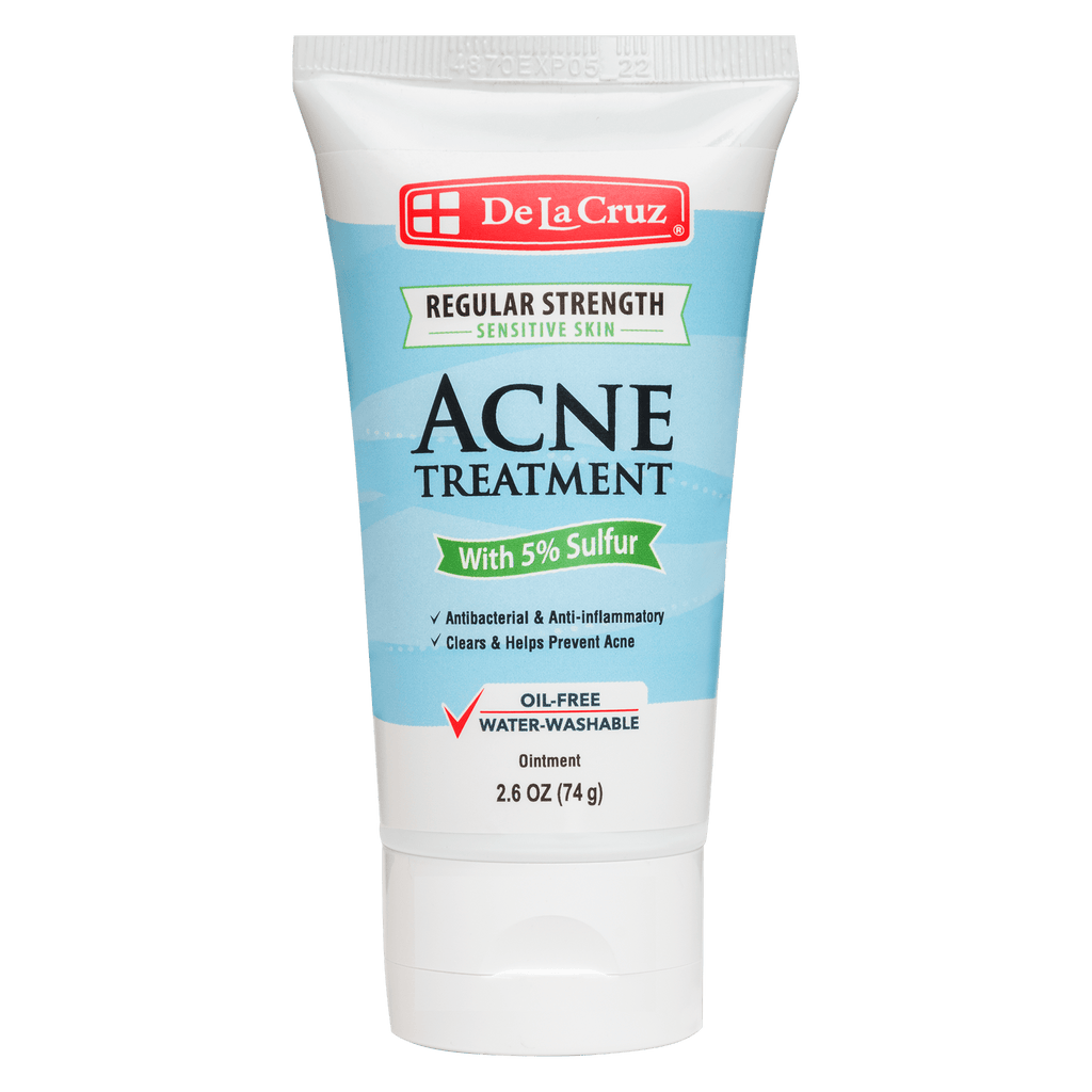 De La Cruz® Tratamiento para el acné para pieles sensibles con 5% de azufre 2.6 OZ. (74 g)