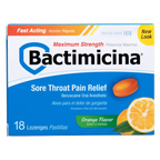 Bactimicina® Pastillas para el Alivio del Dolor de Garganta Máxima Fuerza 18 u.