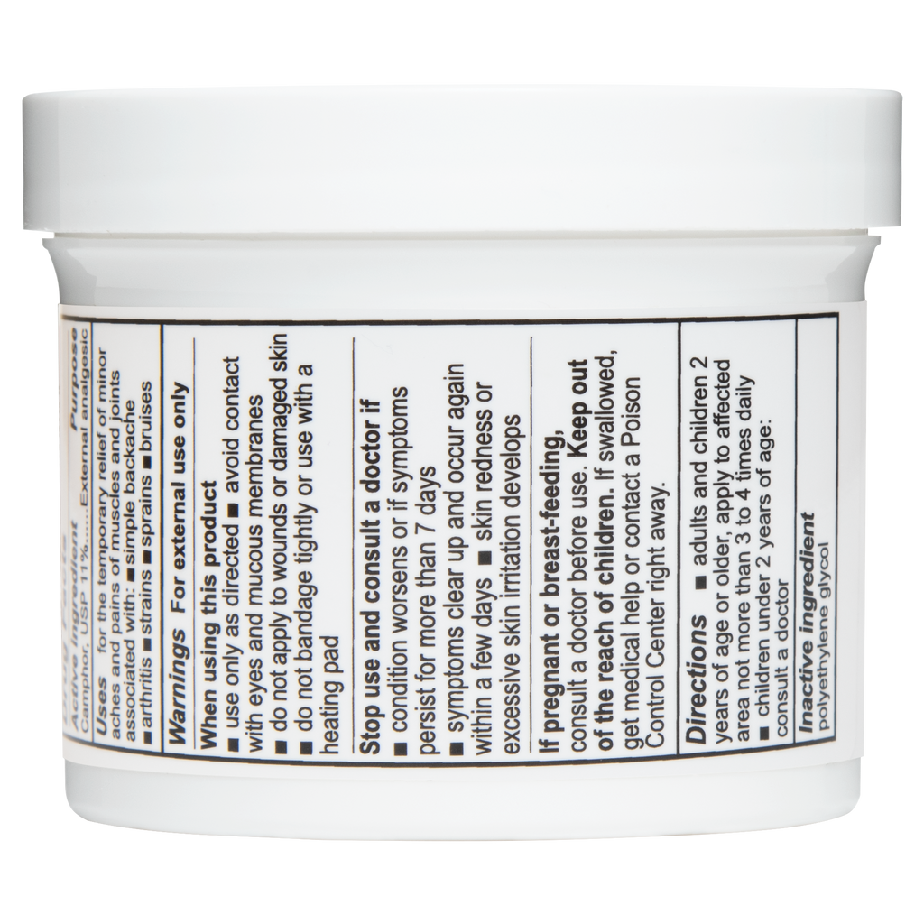 De La Cruz® Ungüento para Aliviar el Dolor Máxima Potencia con 11% Alcanfor 5.5 oz (156 g)