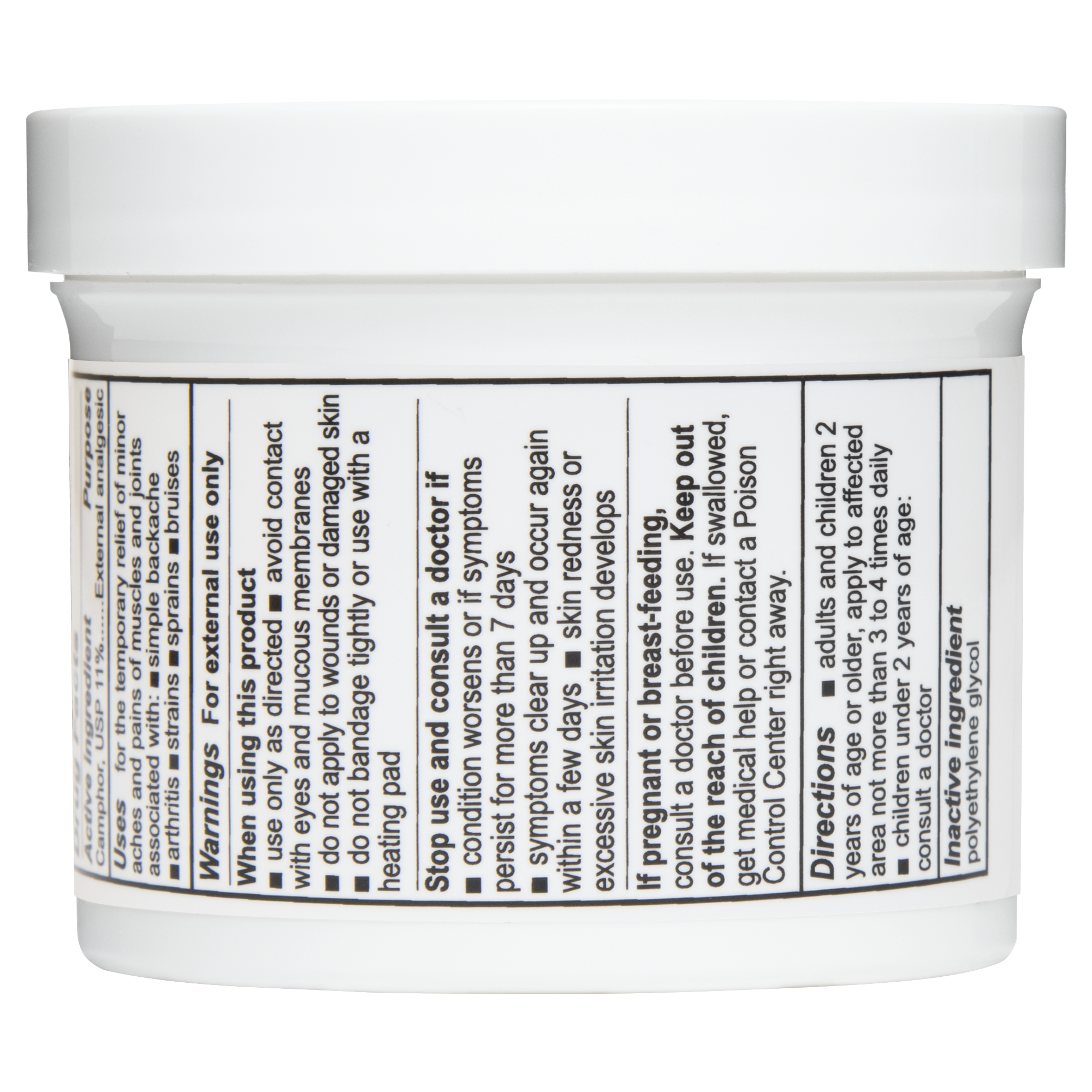 De La Cruz® Ungüento para Aliviar el Dolor Máxima Potencia con 11% Alcanfor 5.5 oz (156 g)