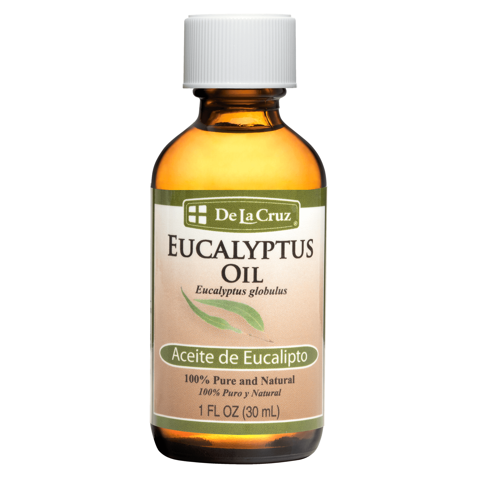 De La Cruz® Aceite Esencial de Eucalipto 100% Puro 30 mL (1 FL. OZ.)