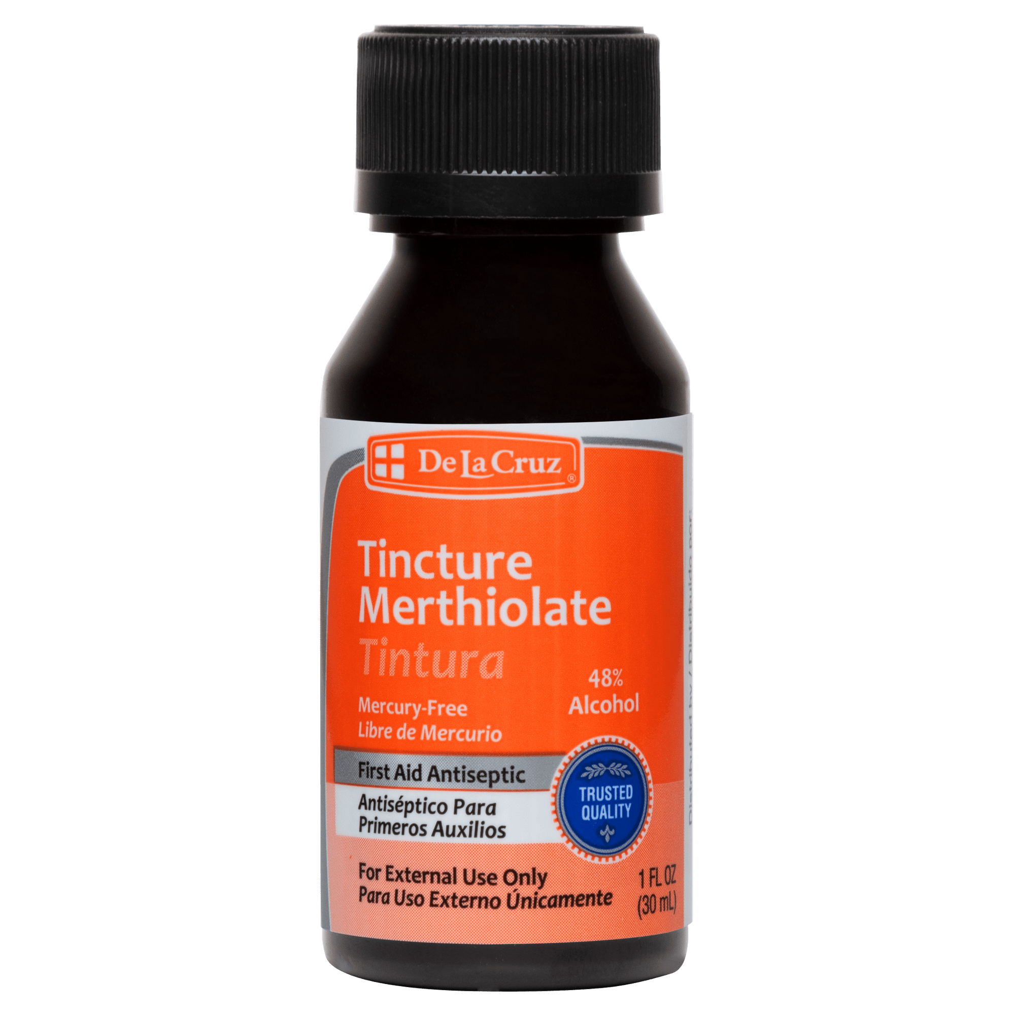 De La Cruz® Merthiolate Tincture First Aid Antiseptic  1 FL. OZ. (30 mL)