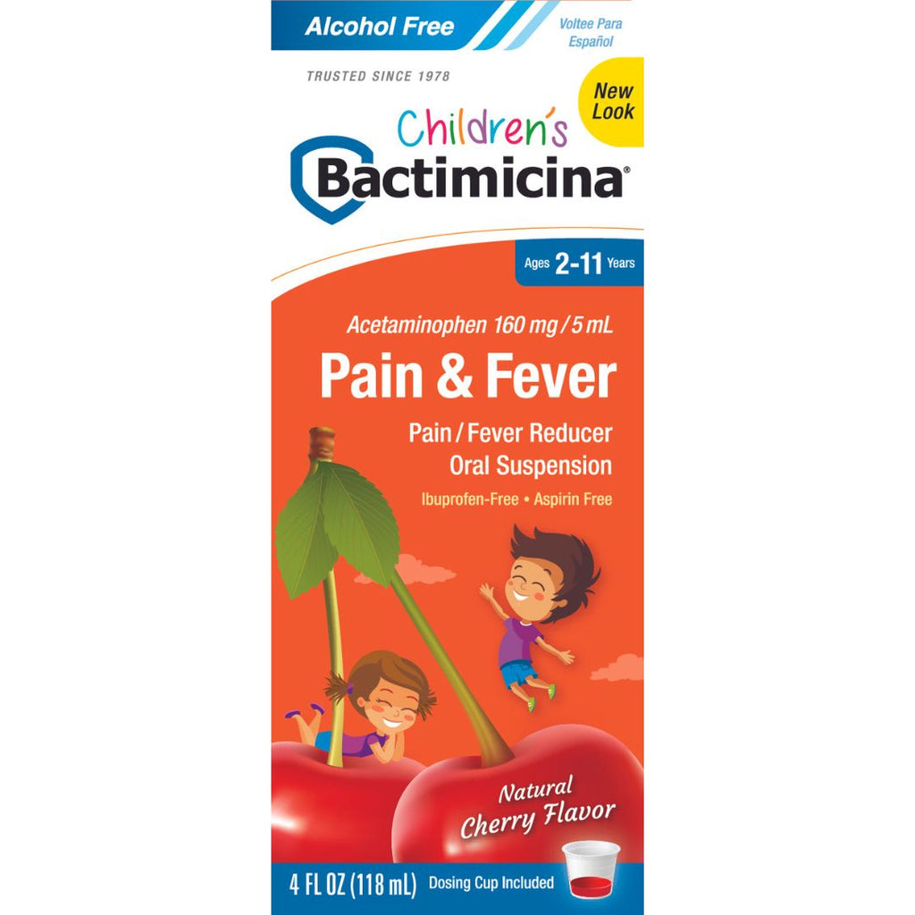 Bactimicina® Líquido para el dolor y la fiebre para niños 4 FL OZ (118 mL)
