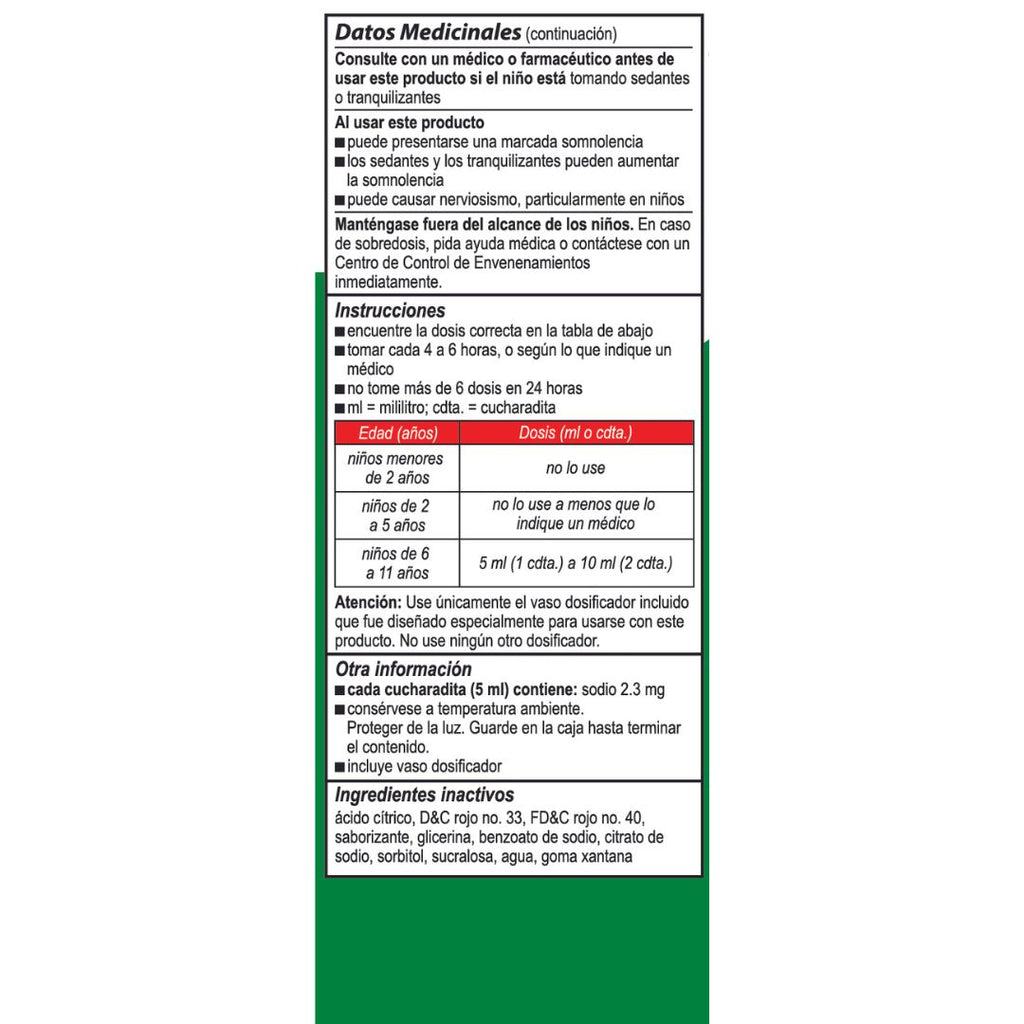 Bactimicina® Niños Antialérgico Líquido 4 FL OZ (118 mL)