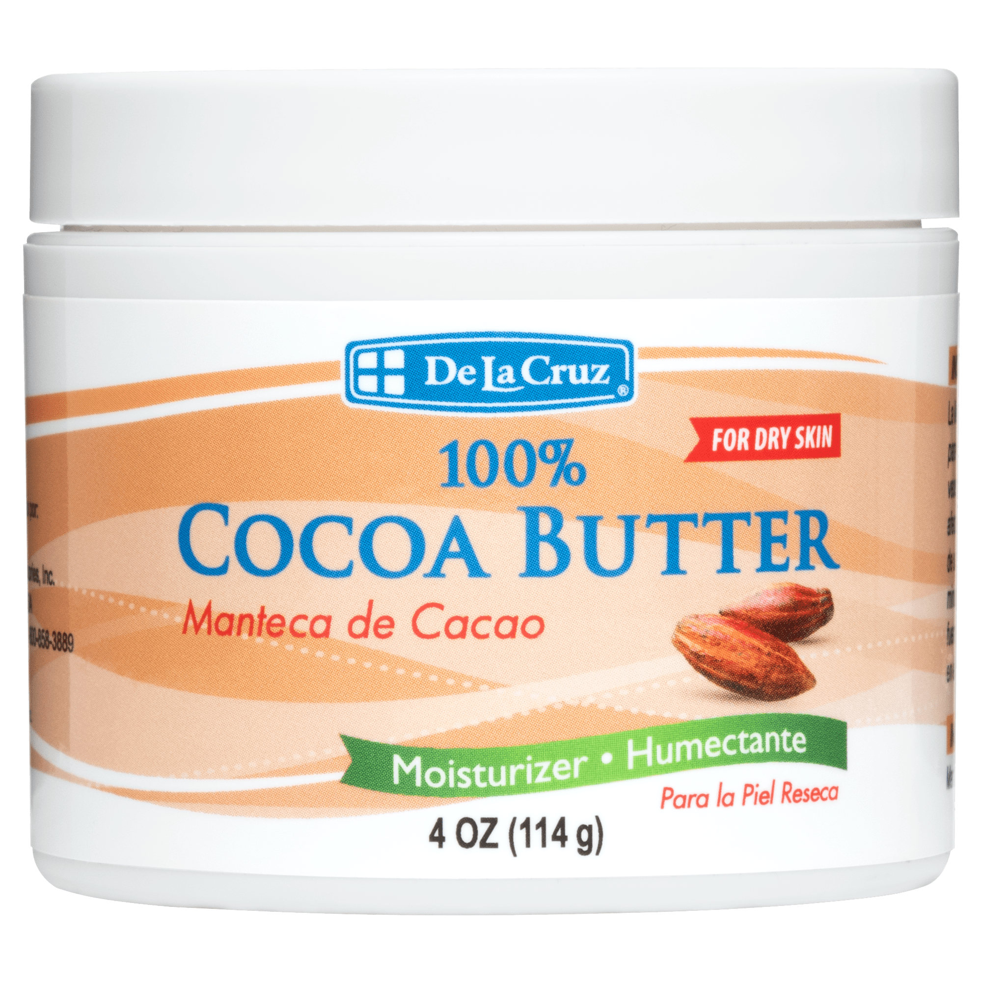 De La Cruz® 100% Pure and Natural Cocoa Butter 4 OZ. (114 g)