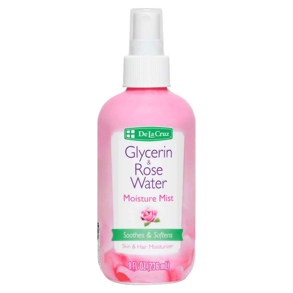 De la Cruz® Bruma Hidratante para Piel y Cabello Glicerina y Agua de Rosas 8 FL. OZ. (236 mL)