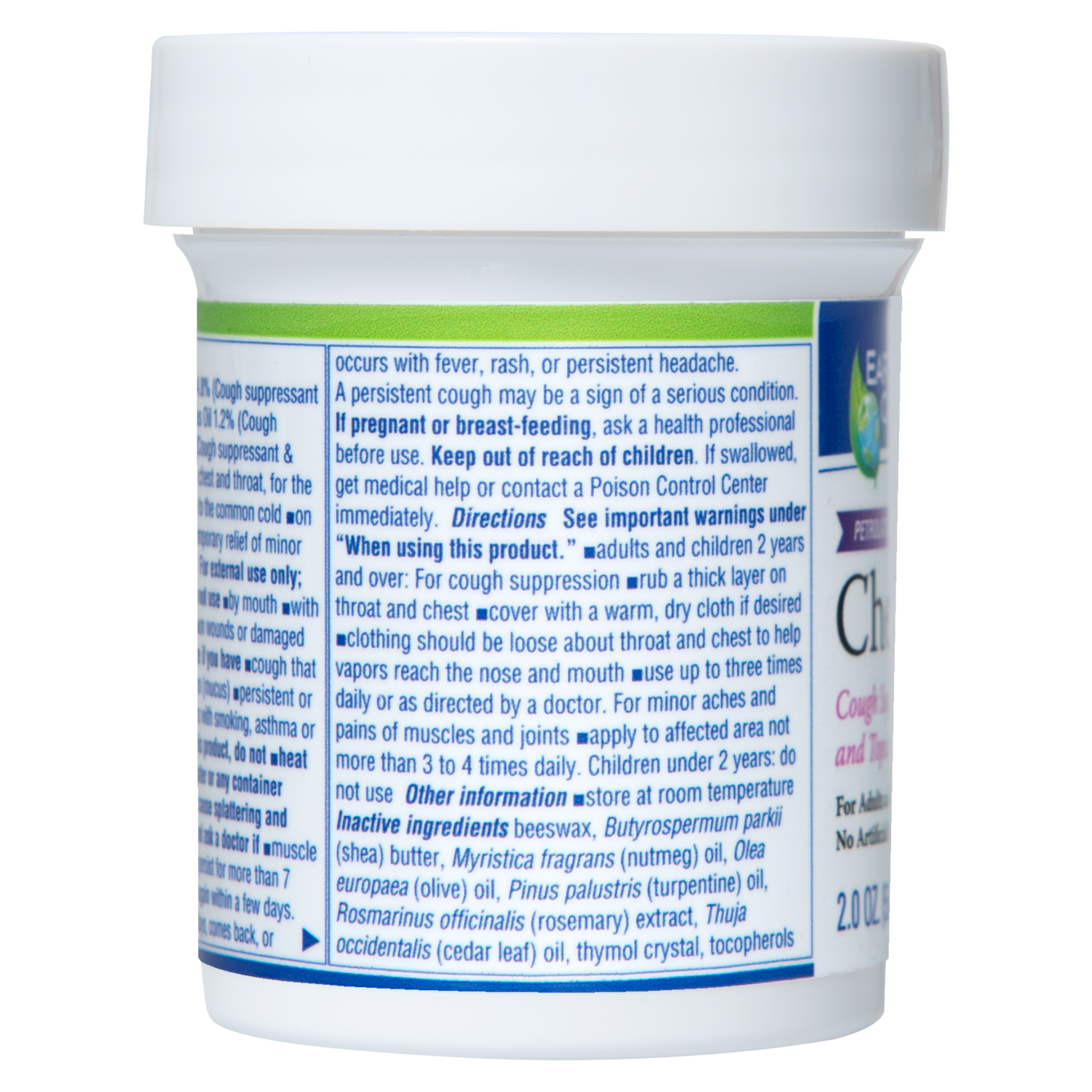 Earth's Care® Bálsamo pectoral 2 OZ (56.7 g)