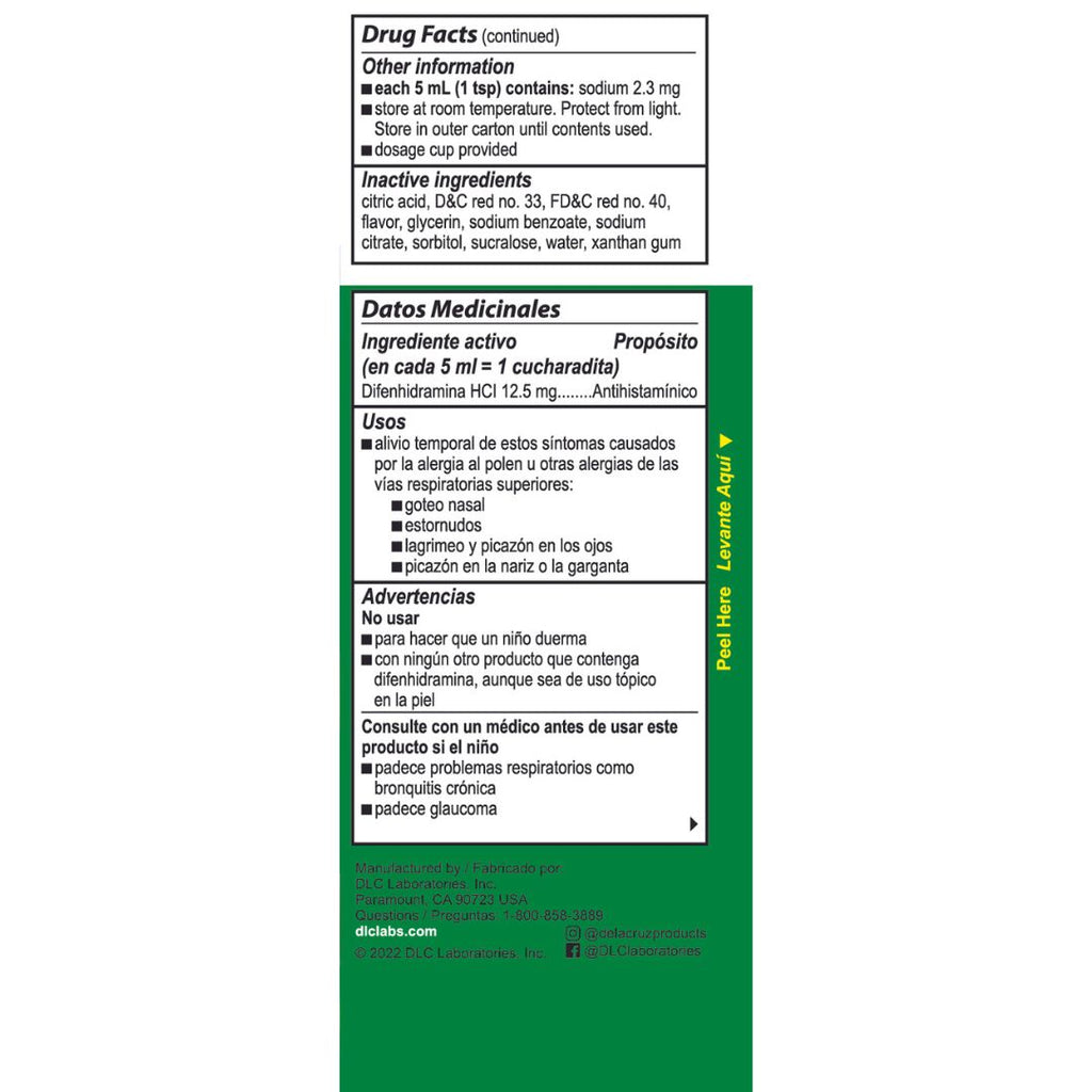 Bactimicina® Niños Antialérgico Líquido 4 FL OZ (118 mL)