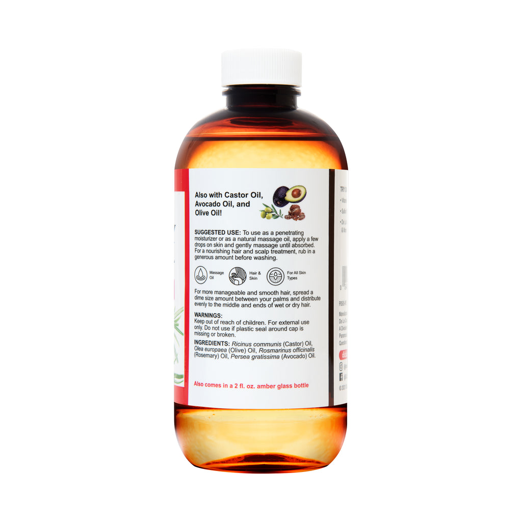 De La Cruz® Mezcla de Aceites de Romero para Cabello y Piel 8 FL. OZ. (236 mL)