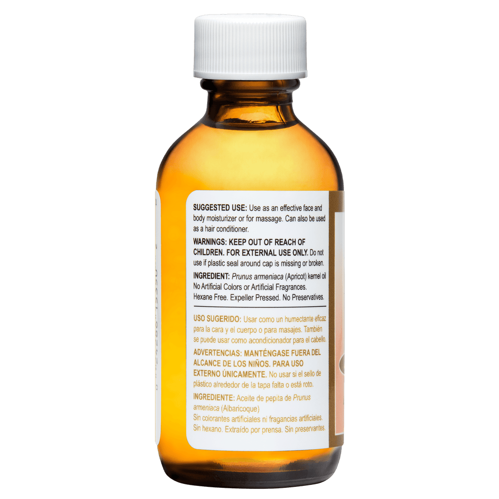 De La Cruz® Aceite de Albaricoque 100% Puro Prensado por Expulsor 2 FL. OZ. (59 ml)