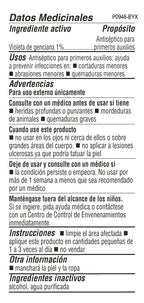De La Cruz® Antiséptico para Primeros Auxilios Violeta de Genciana al 1% 1 FL. OZ. (30 mL)