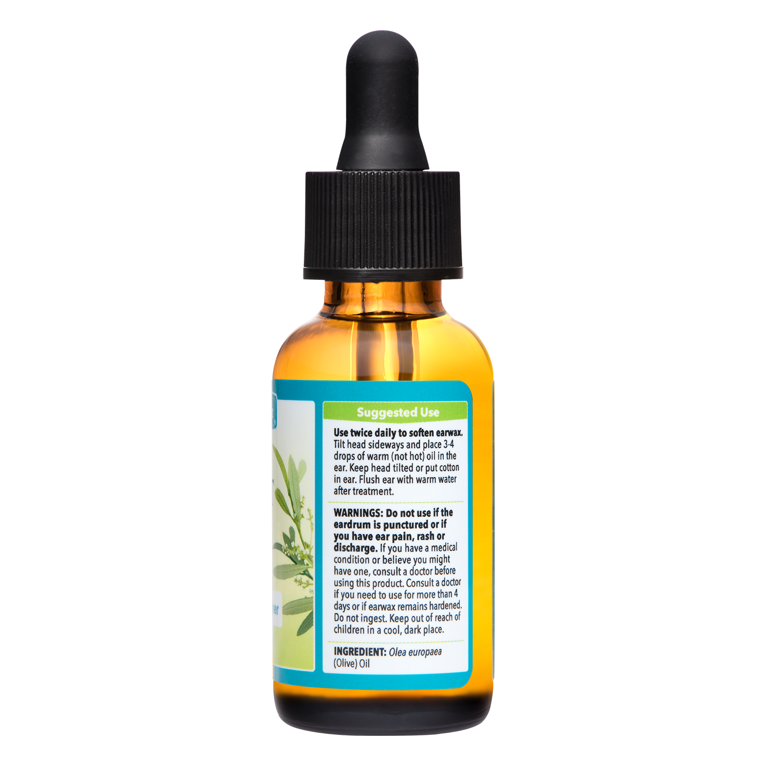 Aceite puro y dulce De La Cruz al 100%, para ablandar la cera del oído, 1 FL. OZ. (30 mL)