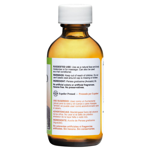 De La Cruz® Aceite de Aguacate 100% puro prensado por expulsor 2 FL. OZ. (59 mL)