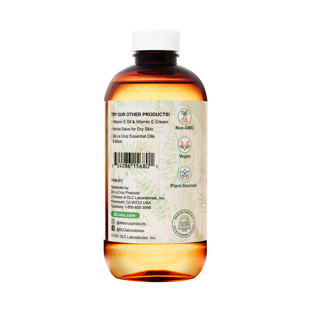 De La Cruz® 100% Pure Vegetable Glycerin, USP Grade 8 FL. OZ. (236 mL)
