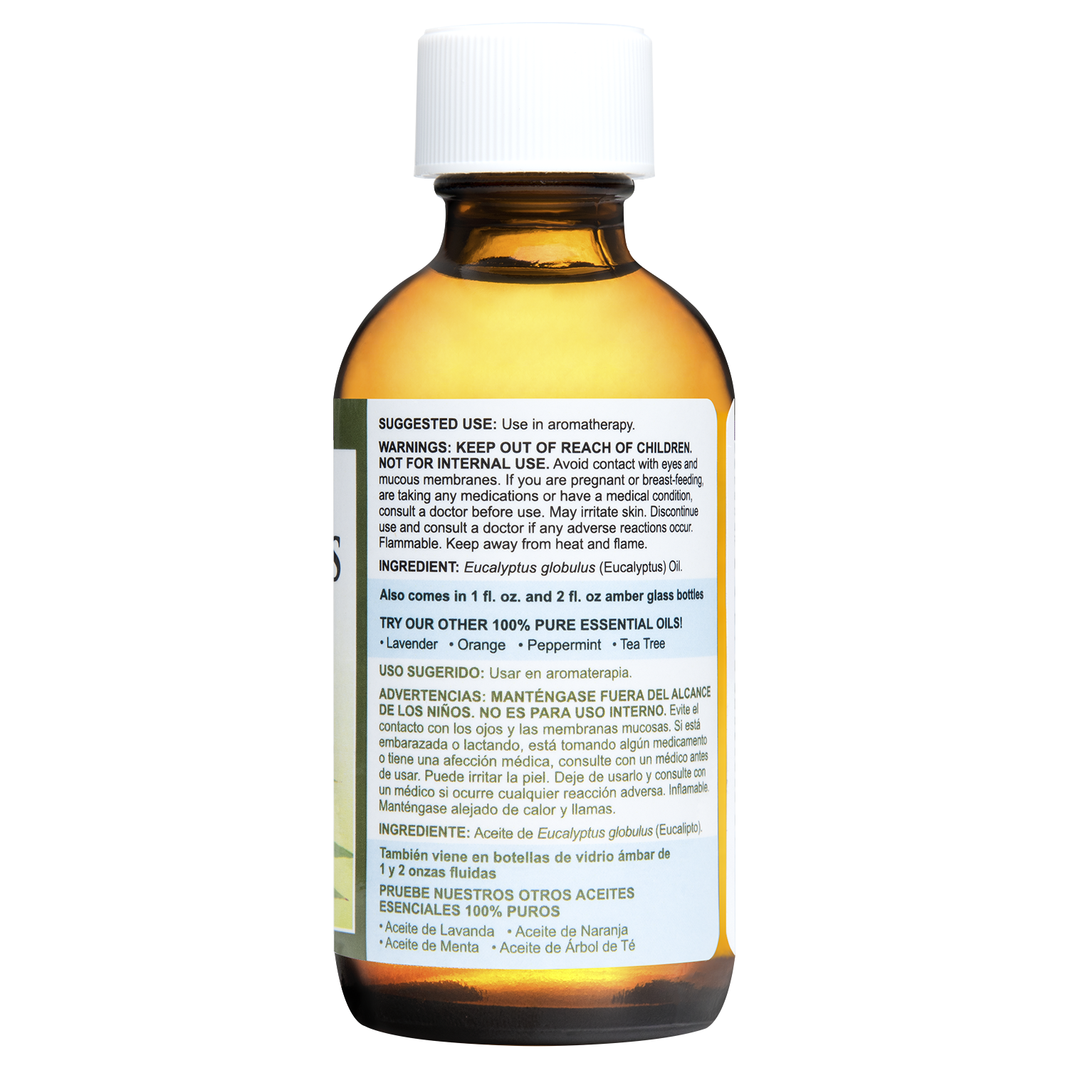 De La Cruz® Aceite Esencial de Eucalipto 100% Puro 4 FL. OZ. (118 mL)