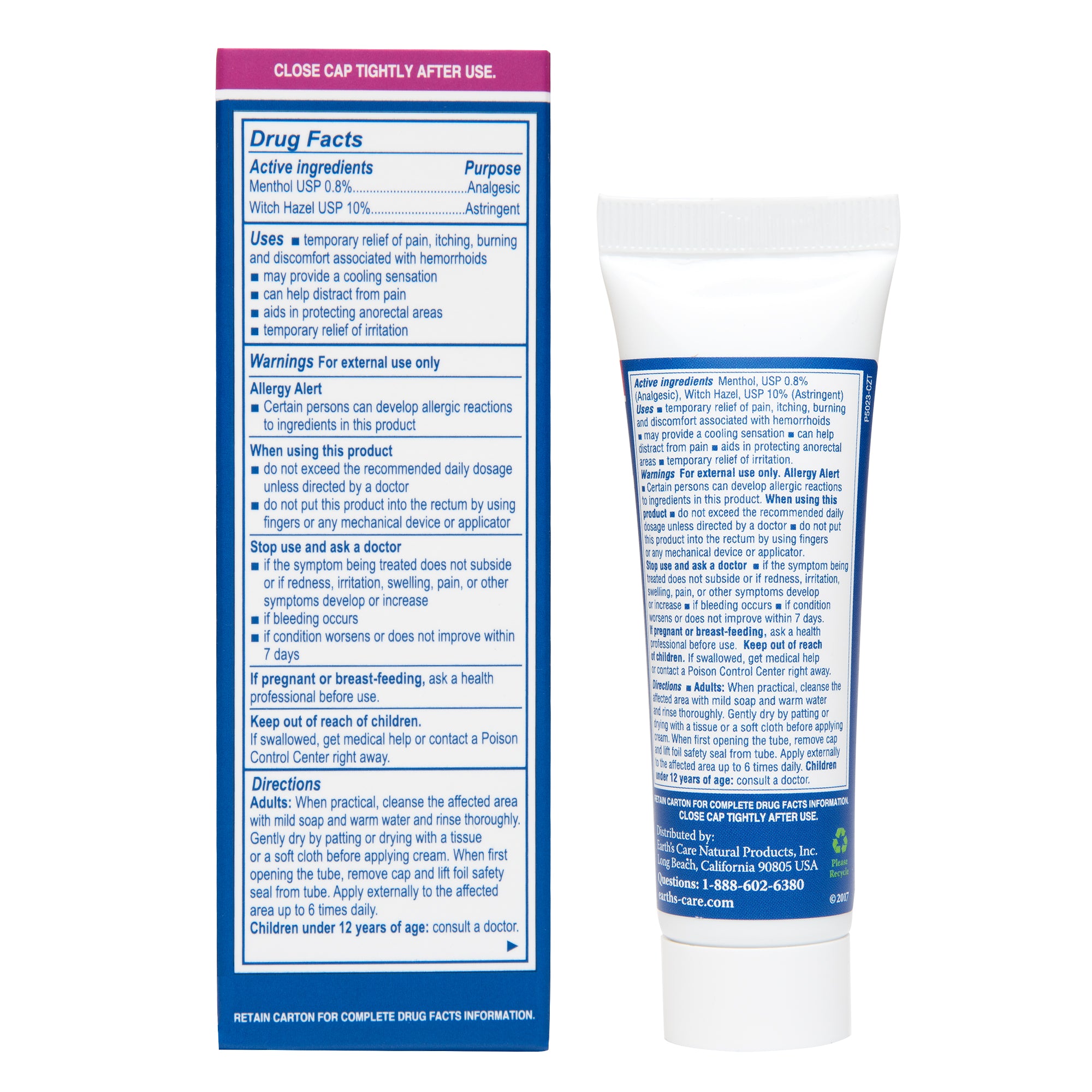 Earth's Care® Hemorrhoid Relief Cream 1 OZ (28g) – DLC Labs Store