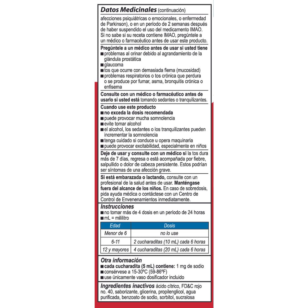 Bactimicina® Jarabe para la tos y el resfriado para niños 4 FL OZ (118 mL)