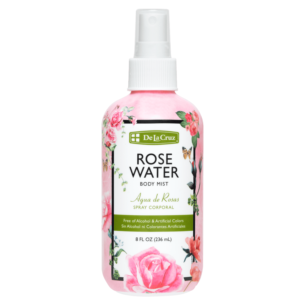 De La Cruz® Rociador corporal de agua de rosas 8 FL. OZ. (236 ml)