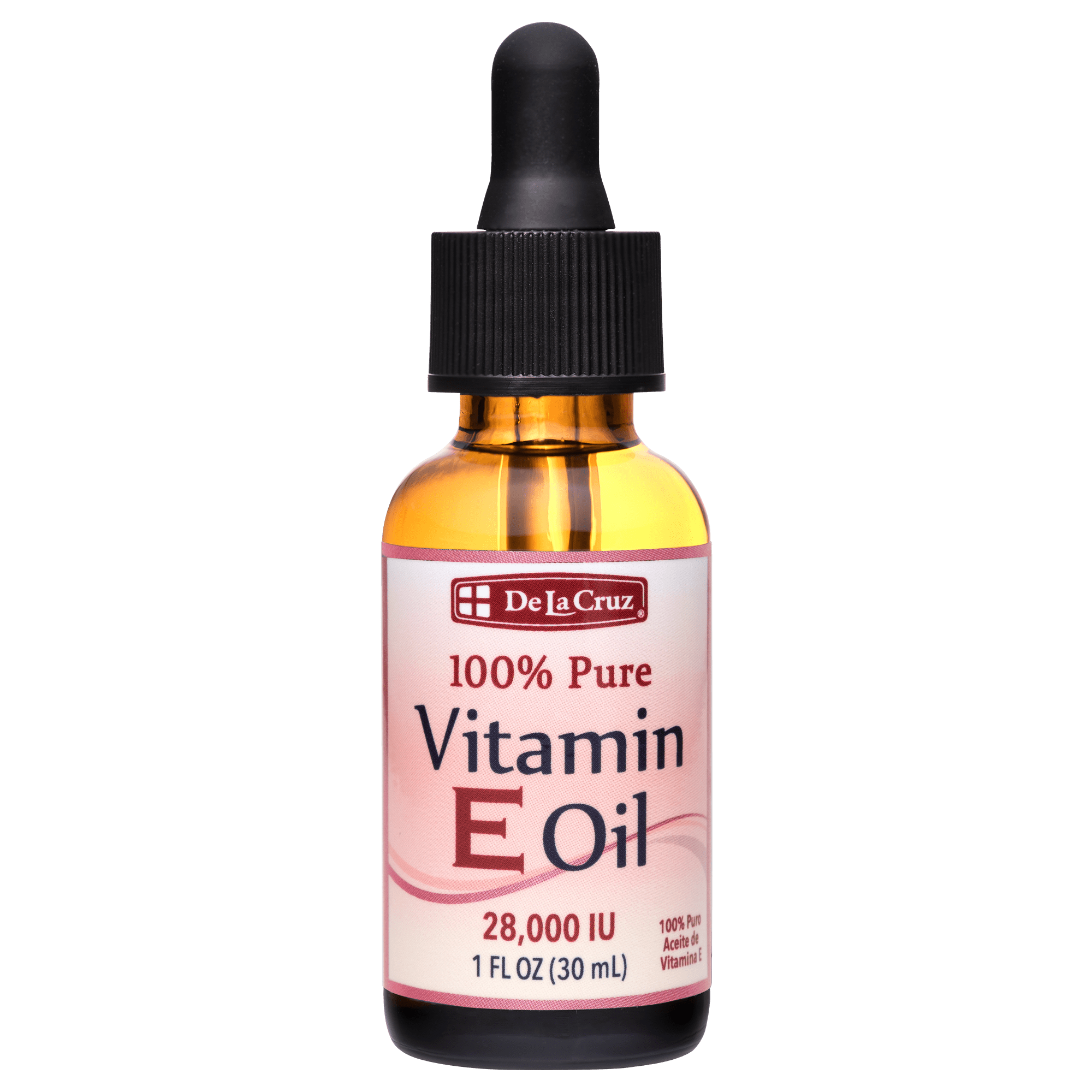 De La Cruz® Pure 100% Pure Vitamin E Oil 28,000 IU 1 FL. OZ. (30 mL)