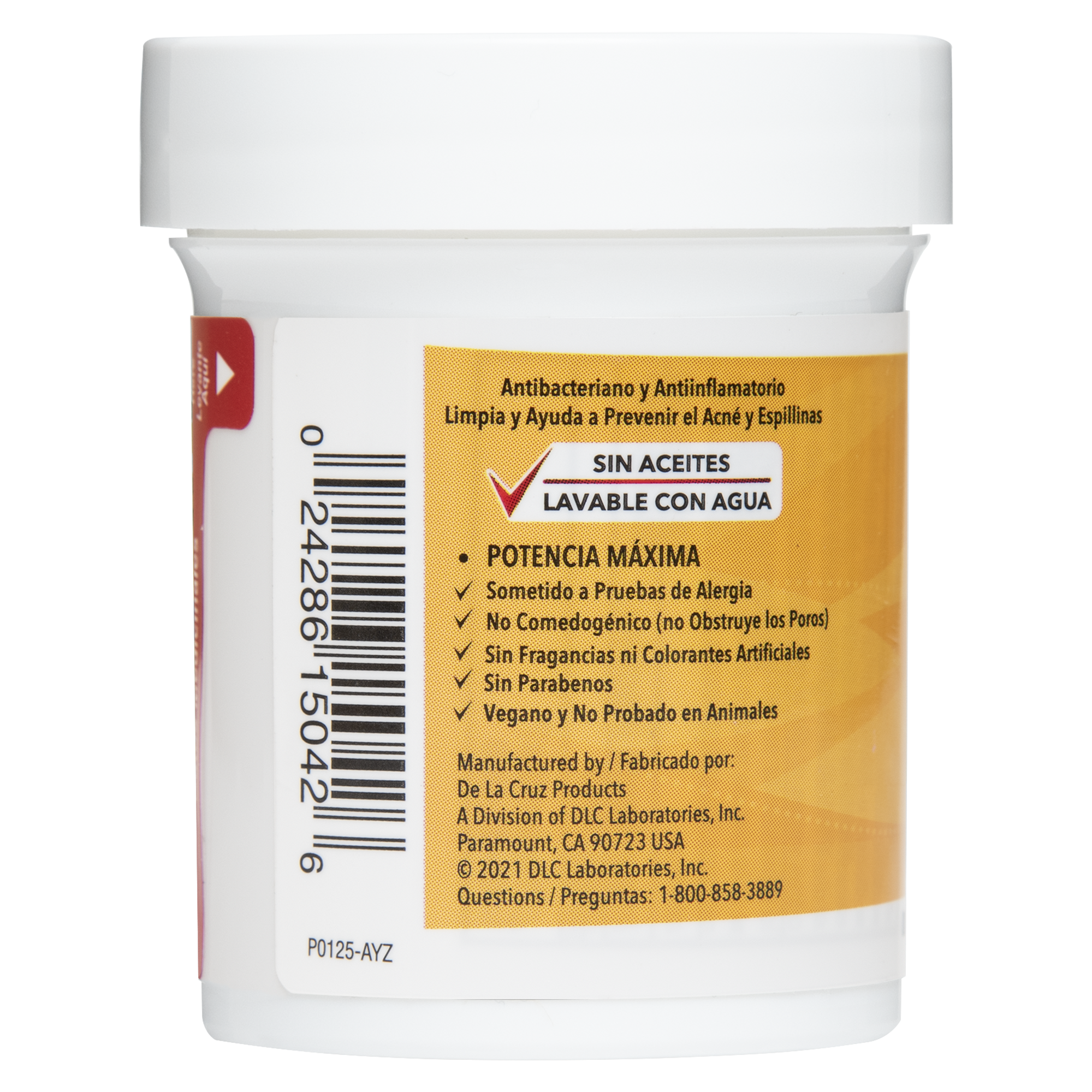 Tratamiento para el acné De La Cruz® de máxima potencia con 10 % de azufre, 73,7 g (2,6 oz)