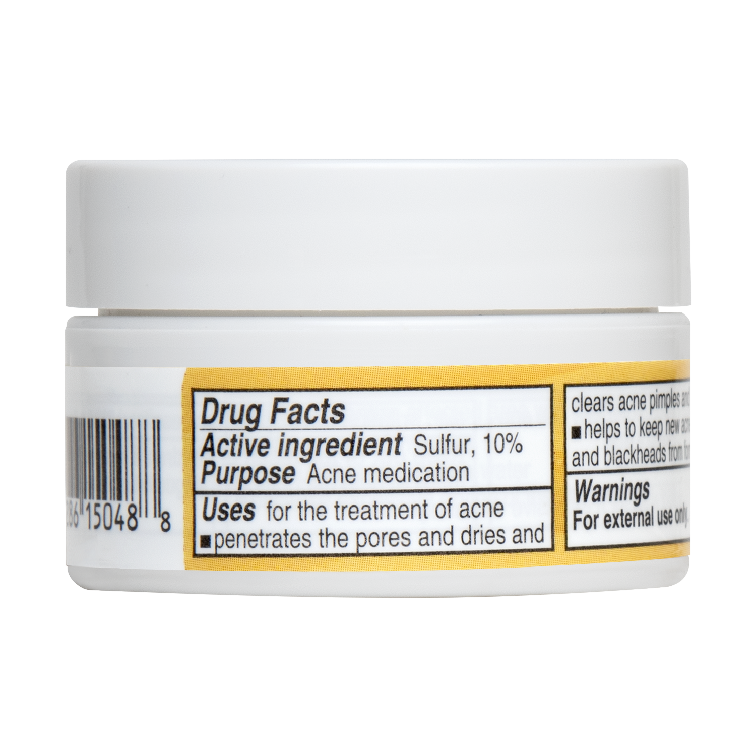 Tratamiento para el acné De La Cruz® de máxima potencia con 10 % de azufre, 6 g (0,21 oz)