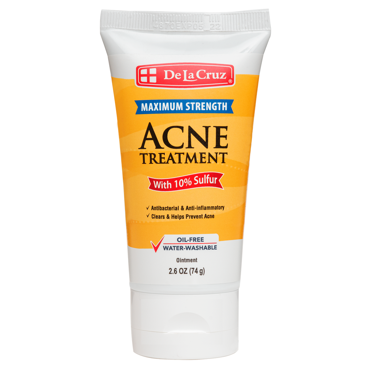 De La Cruz® Acne Treatment Maximum Strength with 10% Sulfur 2.6 OZ