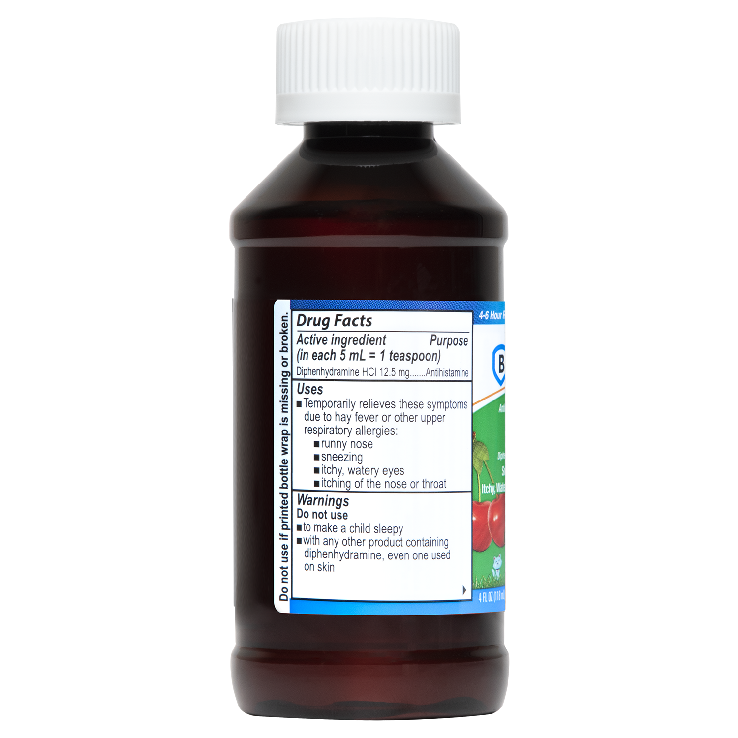 Bactimicina® Niños Antialérgico Líquido 4 FL OZ (118 mL)