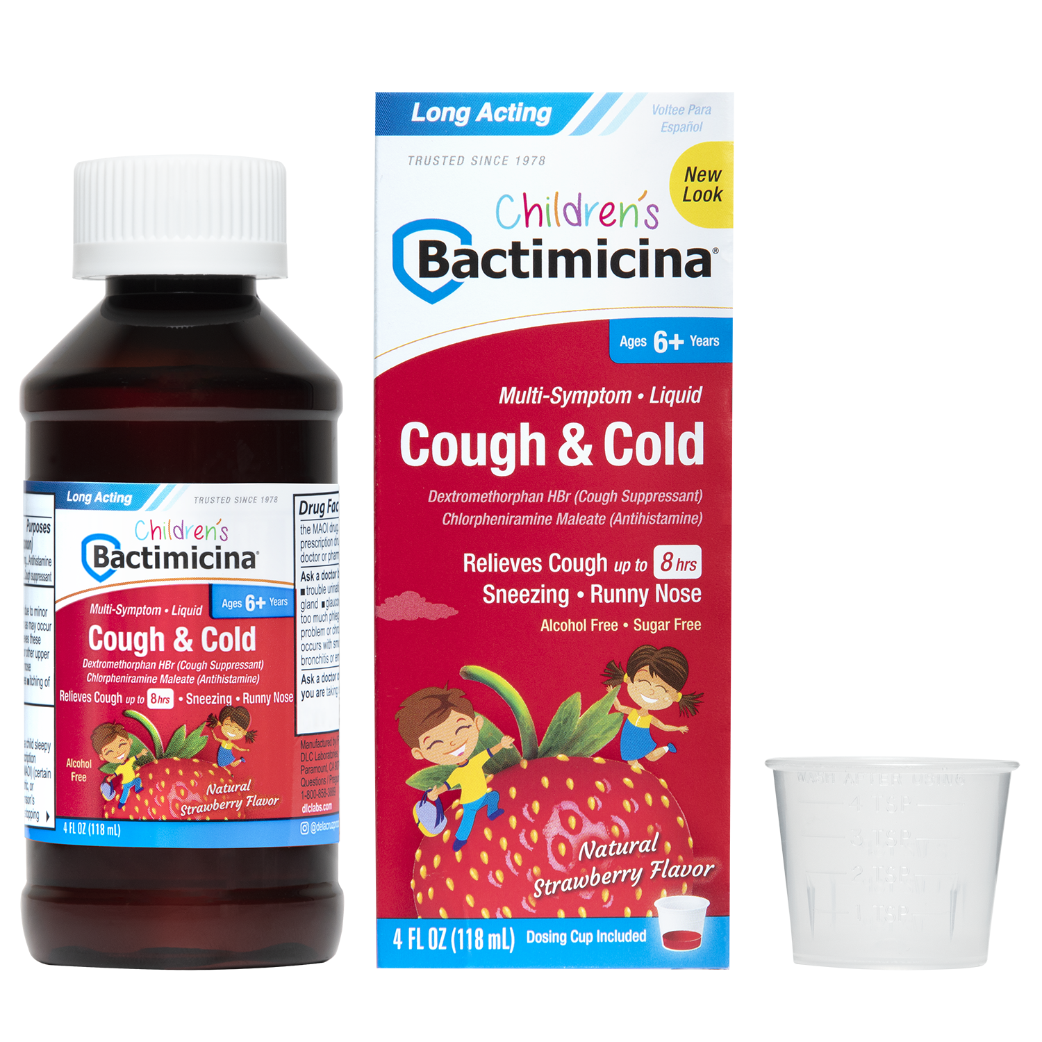 Bactimicina® Jarabe para la tos y el resfriado para niños 4 FL OZ (118 mL)