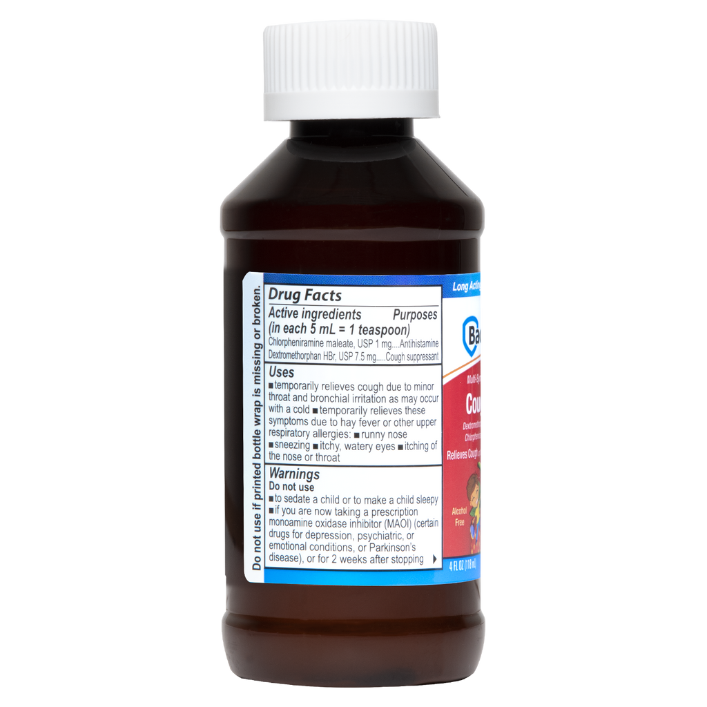 Bactimicina® Jarabe para la tos y el resfriado para niños 4 FL OZ (118 mL)