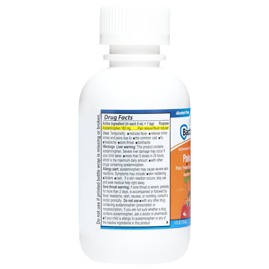 Bactimicina® Líquido para el dolor y la fiebre para niños 4 FL OZ (118 mL)