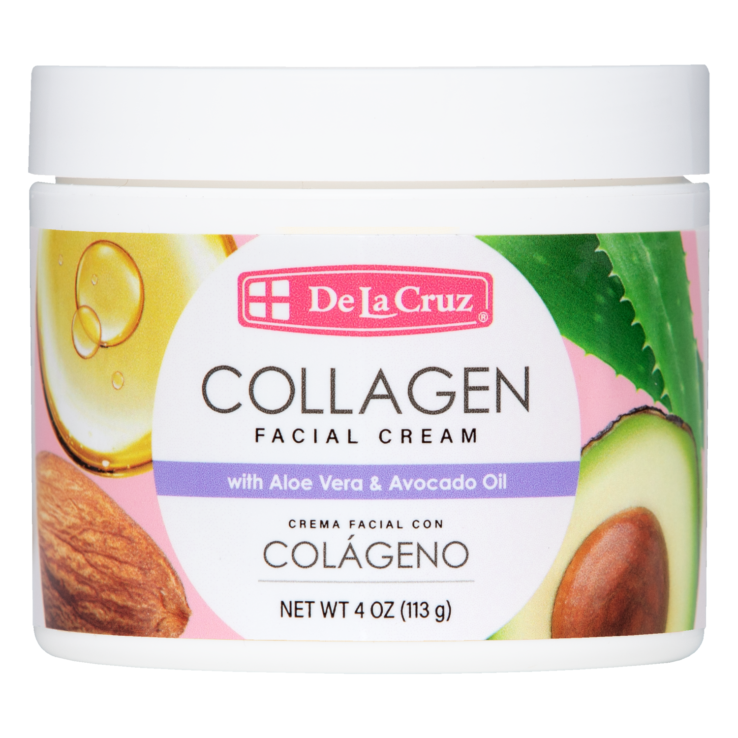De La Cruz® Collagen Facial Cream 4 OZ. (113 g)