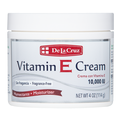De La Cruz® Vitamin E Cream Fragrance Free 4 OZ. (114 g) – DLC