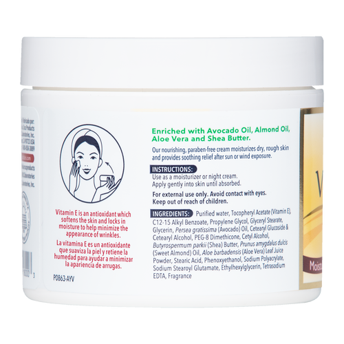 フェイスクリーム Cristavea Valour's Cream 220g De La Cruz® Vitamin E Cream 4 OZ. (114 g) – DLC Labs Store