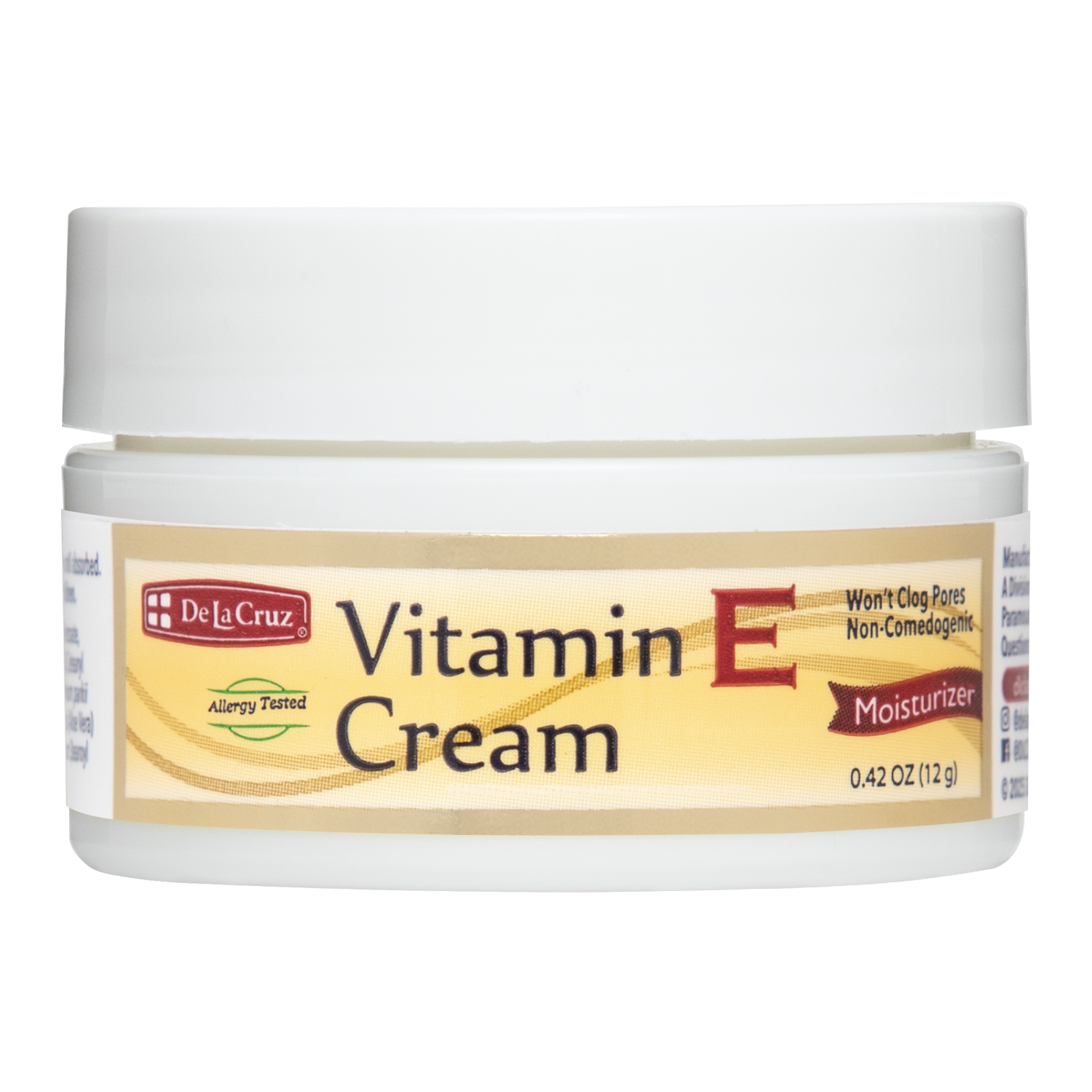 De La Cruz® Crema de Vitamina E 0.42 OZ. (12 g)