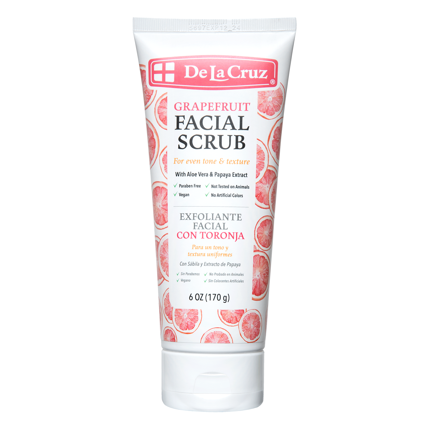 De La Cruz® Exfoliante Facial de Toronja 6 OZ. (170g)