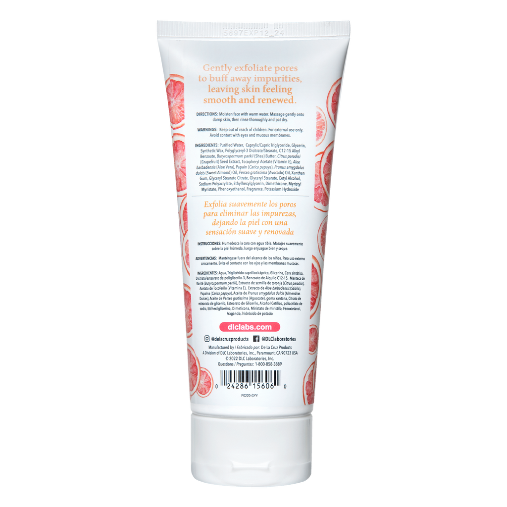 De La Cruz® Exfoliante Facial de Toronja 6 OZ. (170g)