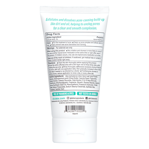 De La Cruz®  Acne Clearing Scrub with 2% Salicylic Acid 4 OZ. (114 g)