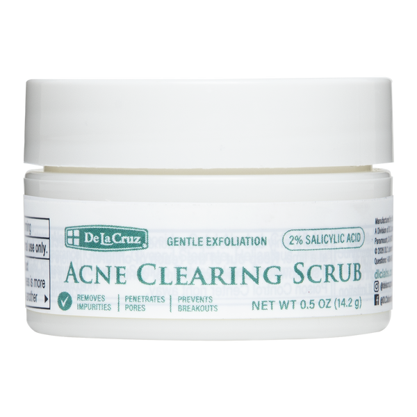 De La Cruz® Acne Clearing Scrub with 2% Salicylic Acid Trial 0.5 OZ. (14.2 g)