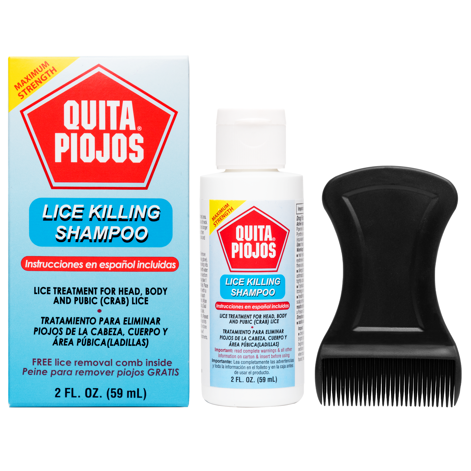 Quita Piojos® Champú para eliminar piojos 2 FL OZ (59 mL)