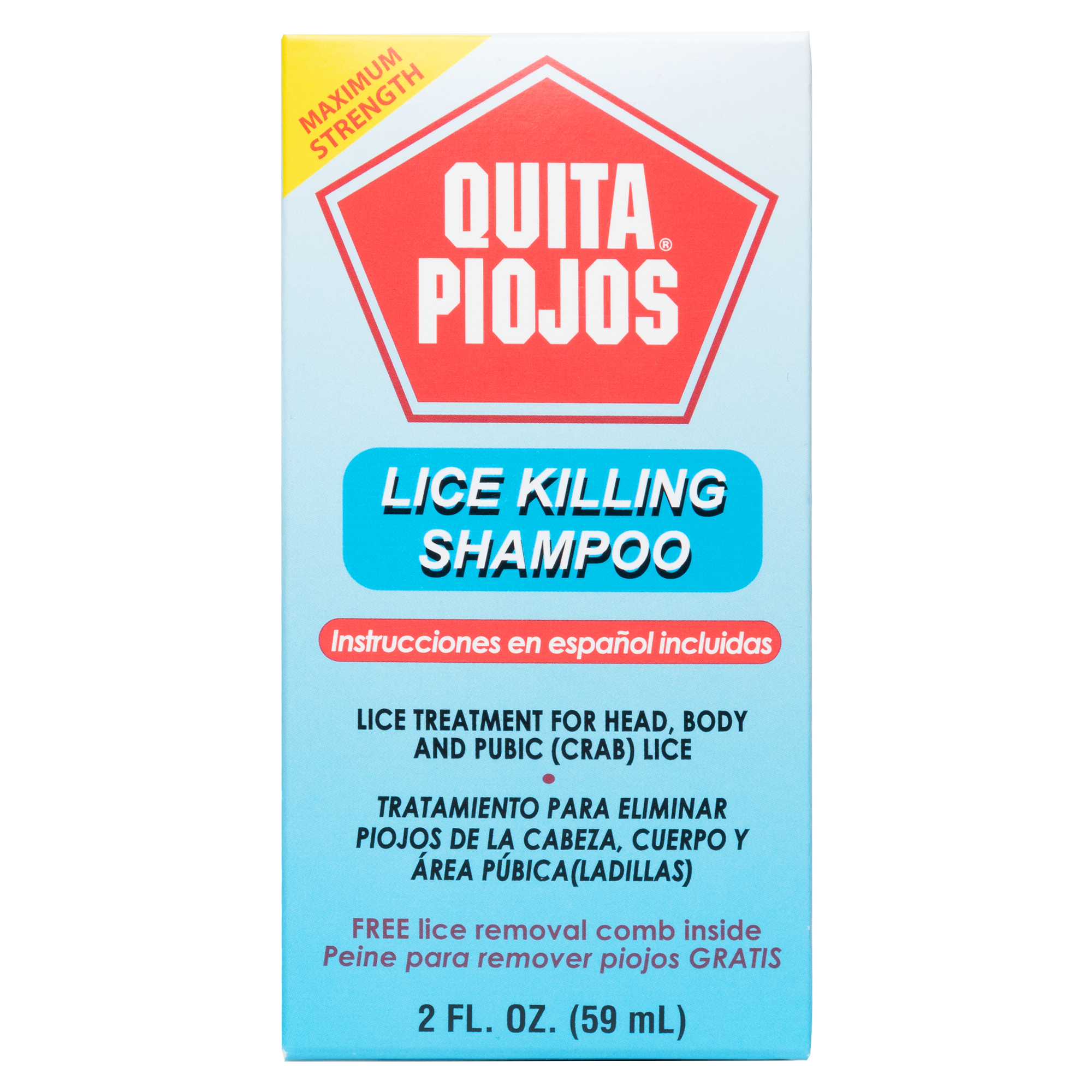 Quita Piojos®  Lice Killing Shampoo 2 FL OZ (59 mL)