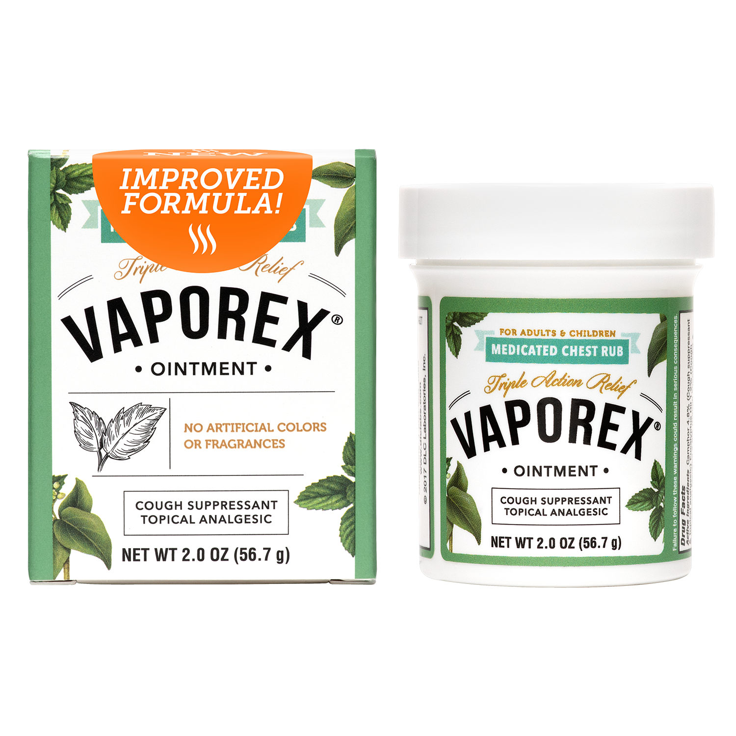 Vaporex® Ungüento medicado para el pecho 2 OZ (56.7 g)
