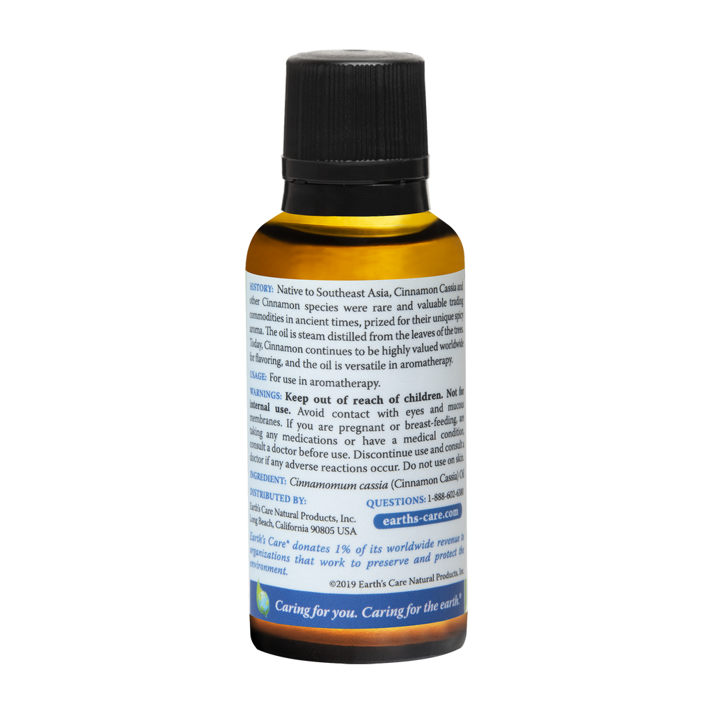 Earth's Care® Aceite Esencial de Canela 100% Puro 1 FL. OZ. (30ml)