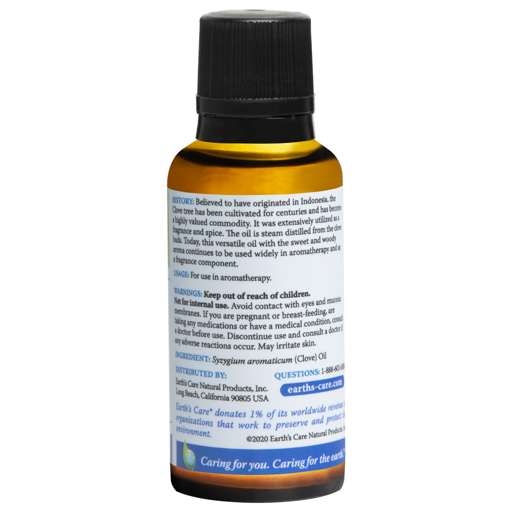 Earth's Care® Aceite Esencial 100% Puro de Clavo 1 FL. OZ. (30ml)