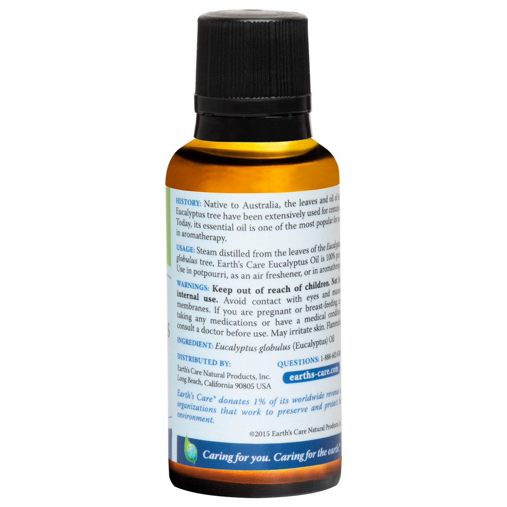Earth's Care® Aceite Esencial de Eucalipto 100% Puro 1 FL. OZ. (30ml)
