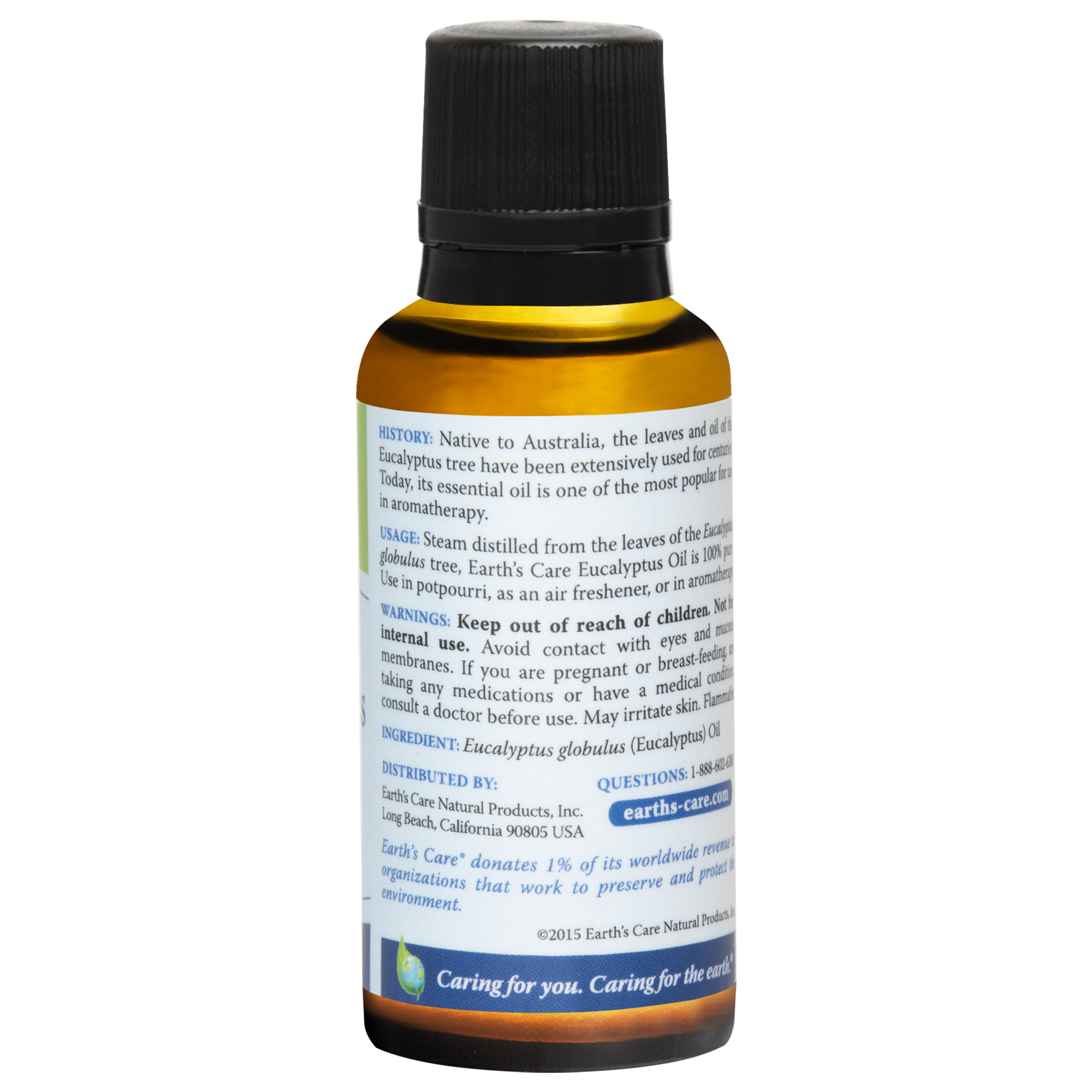 Earth's Care® Aceite Esencial de Eucalipto 100% Puro 1 FL. OZ. (30ml)