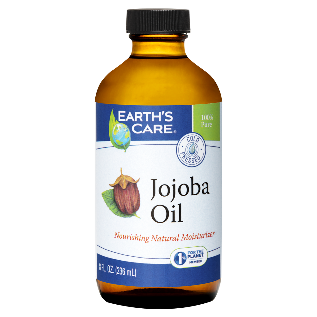 Earth's Care® Aceite de jojoba 100% puro sin refinar prensado en frío 8 FL OZ (236 mL)