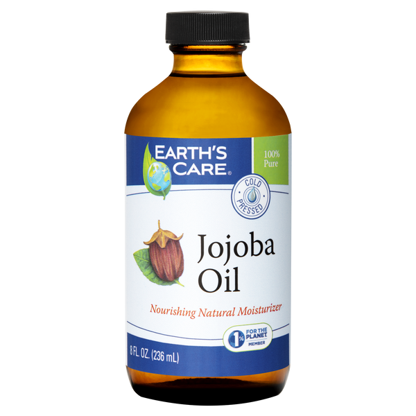 Earth's Care® 100% Pure Unrefined Cold-Pressed Jojoba Oil 8 FL OZ (236 mL)
